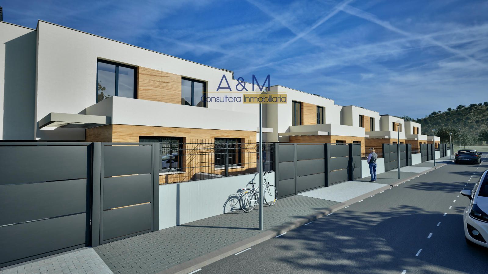 Exterior view of Single-family semi-detached for sale in Zaratán  with Heating, Private garden and Terrace