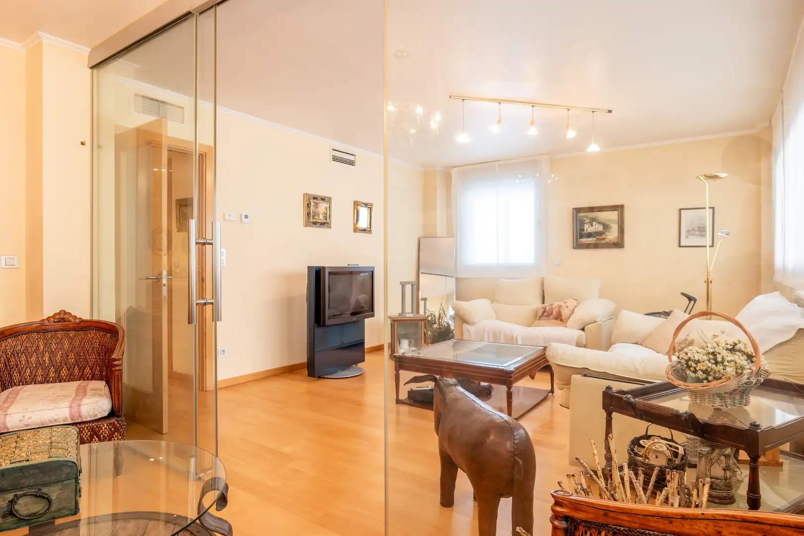 Sala de estar de Dúplex en venta en Zaragoza con Aire acondicionado, Calefacción y Terraza