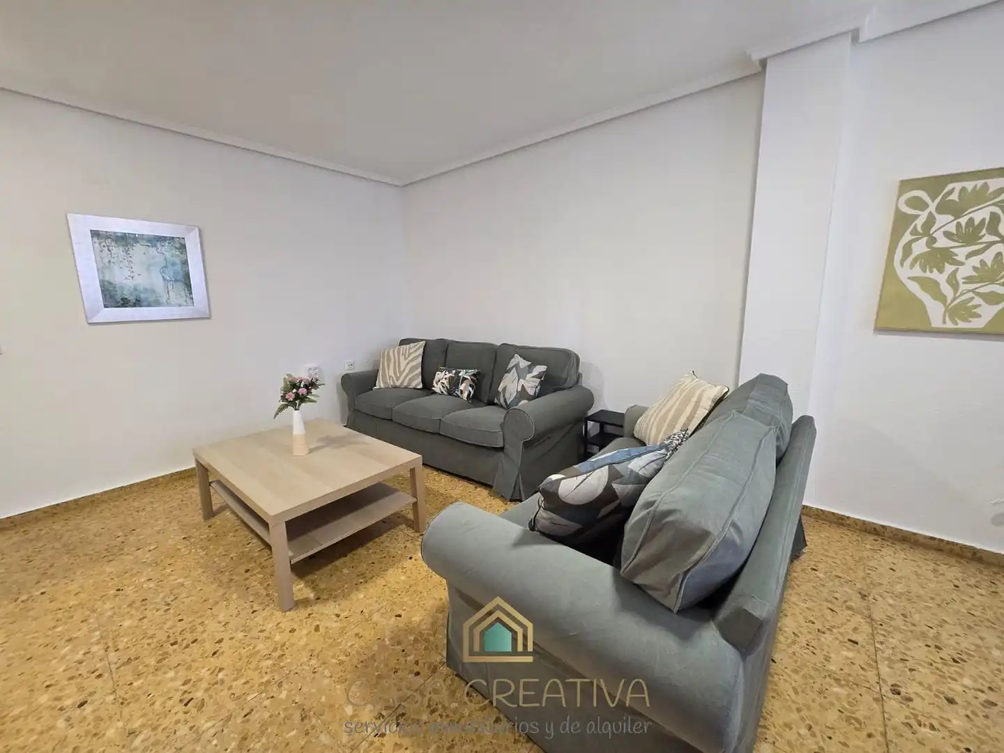 Sala de estar de Piso de alquiler en Valencia con Terraza, Amueblado y Balcón