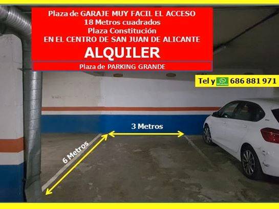 Garaje en Alquiler en Plaça de la Constitución, 2 en Centro