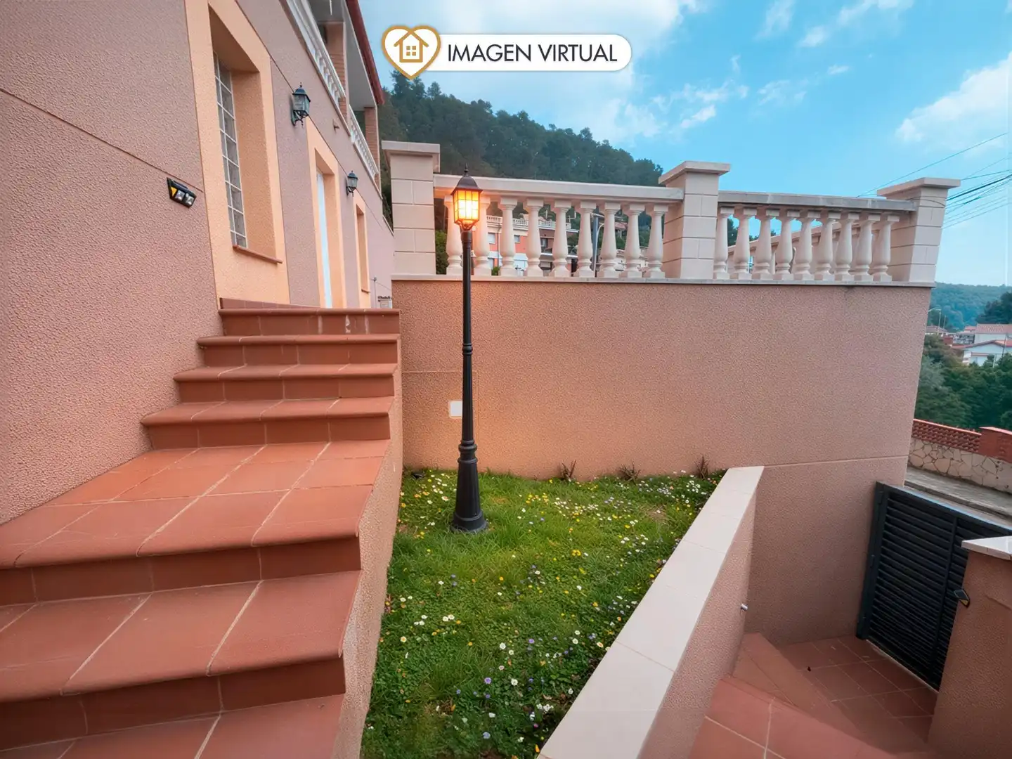 Terraza de Casa o chalet en venta en Vallirana con Aire acondicionado, Calefacción y Jardín privado