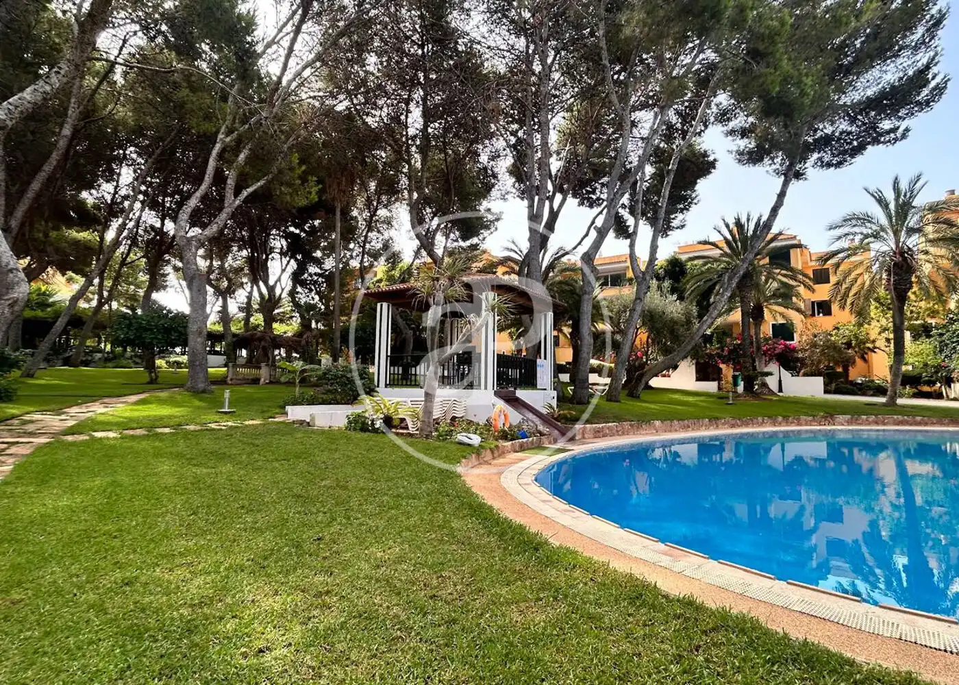 Garten von Dachboden zur Miete in Calvià mit Klimaanlage, Heizung und Privatgarten