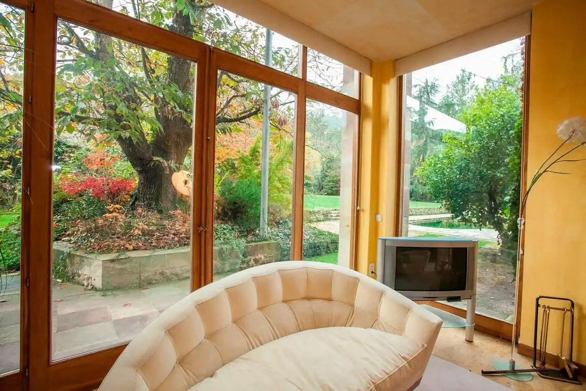 Sala de estar de Casa o chalet en venta en Mazcuerras con Jardín privado y Piscina