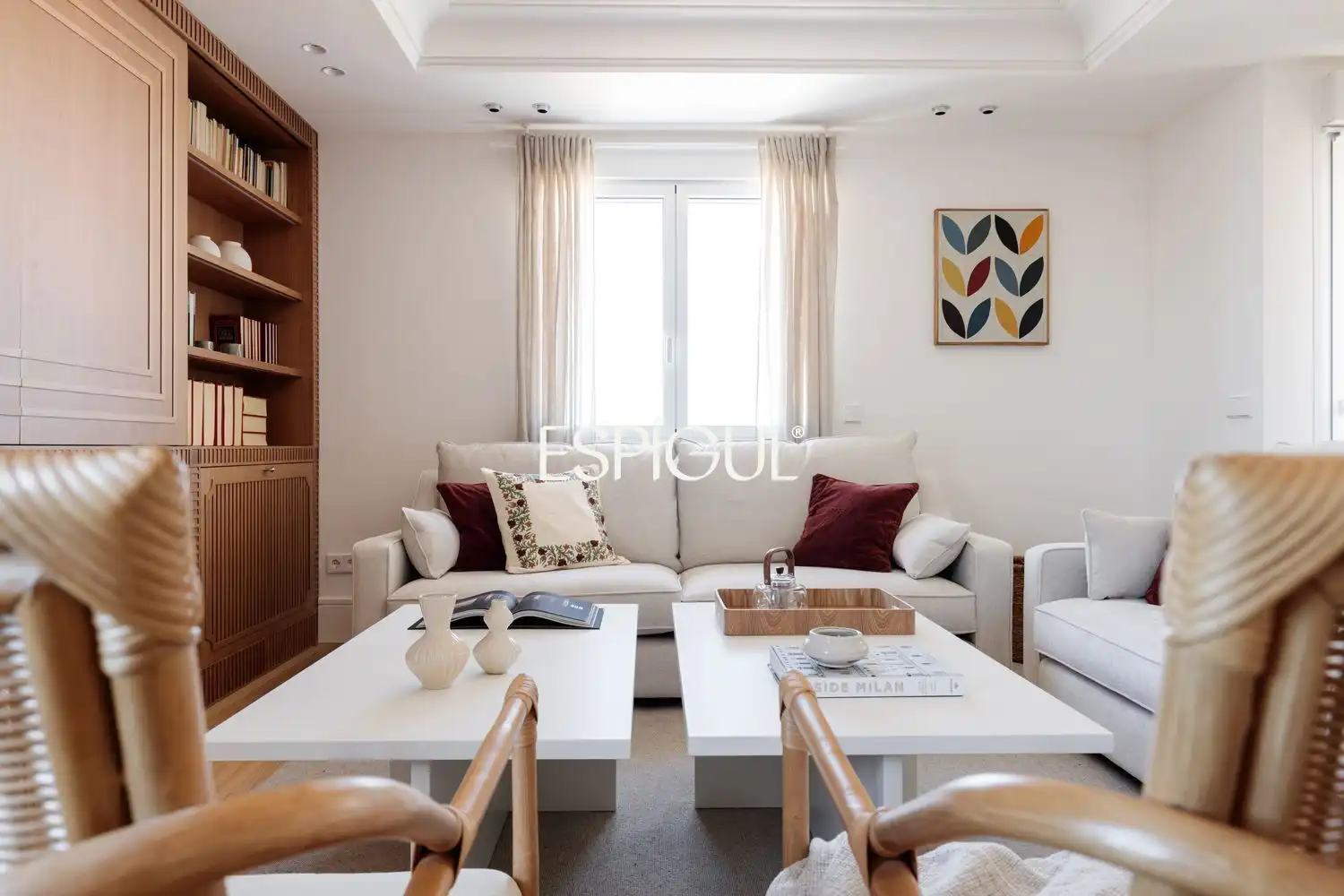 Wohnzimmer von Wohnung zum Verkauf in Madrid mit Klimaanlage, Heizung und Terrasse