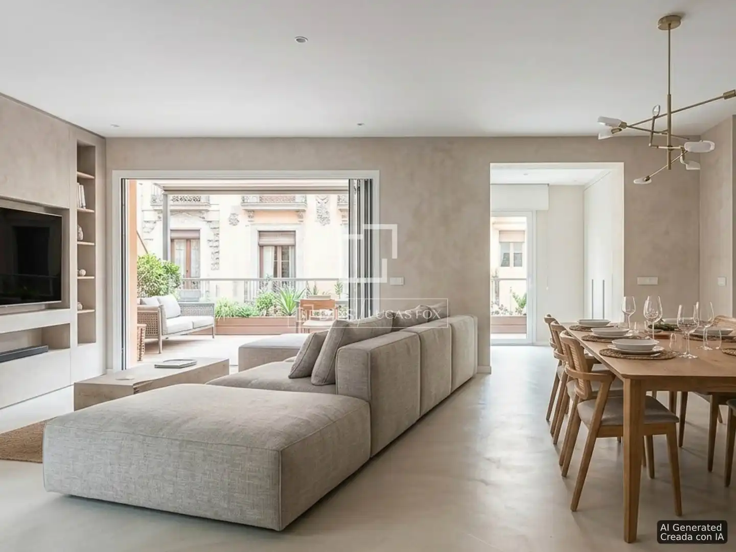 Sala de estar de Piso en venta en Barcelona con Amueblado y Balcón