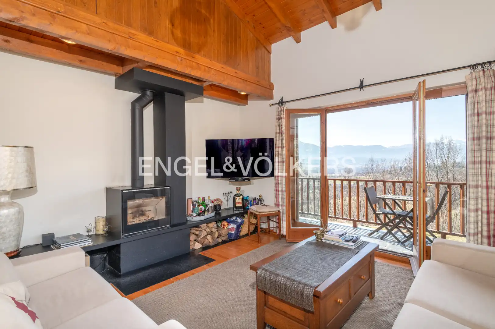 Sala de estar de Dúplex en venta en Ger con Calefacción, Parquet y Terraza