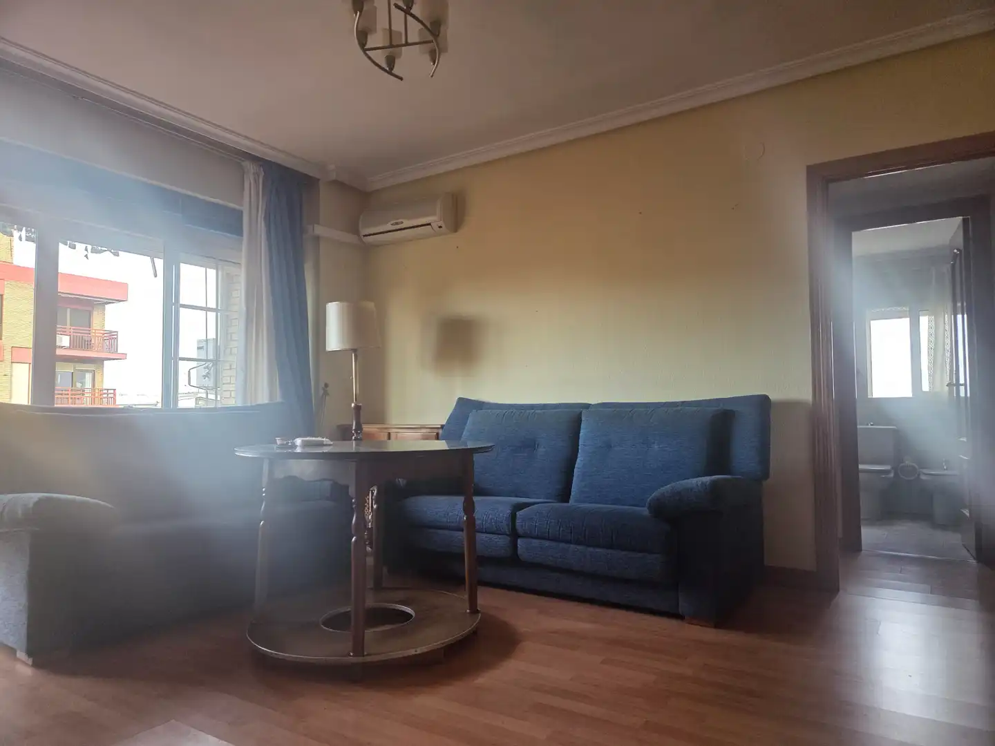 Sala de estar de Piso en venta en Badajoz con Aire acondicionado, Parquet y Terraza