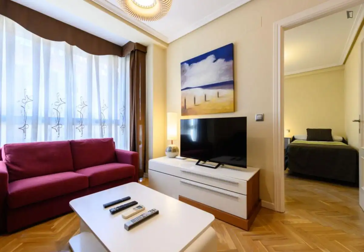 Living room of Apartments for rent in Madrid  with Air Conditioner, Heating and Furnished