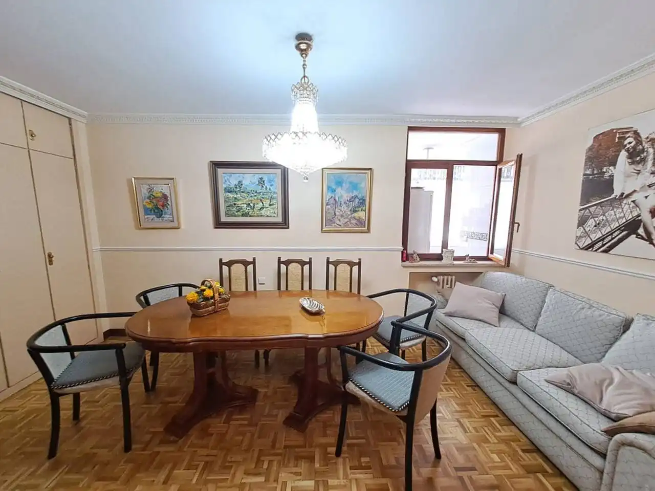 Dining room of Flat for sale in Burgos  with Heating, Terrace and Alarm