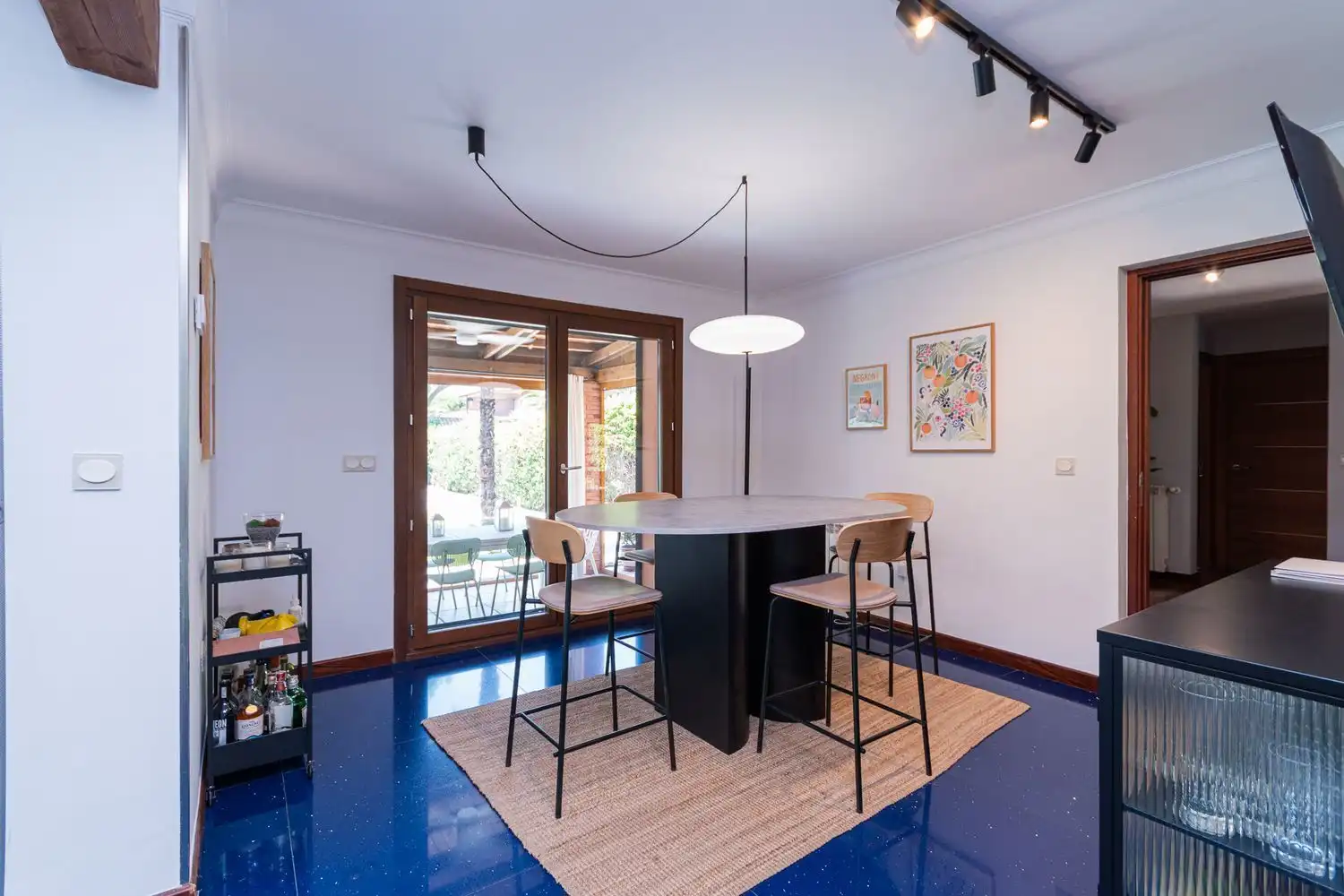 Esszimmer von Einfamilien-Reihenhaus zum Verkauf in Boadilla del Monte mit Klimaanlage, Heizung und Abstellraum