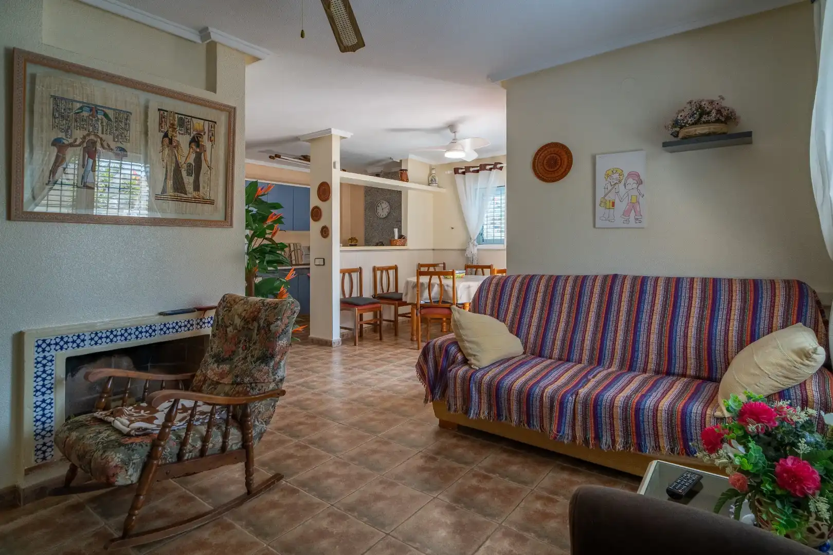 Sala d'estar de Casa adosada en venda en Torrevieja amb Calefacció, Jardí privat i Terrassa