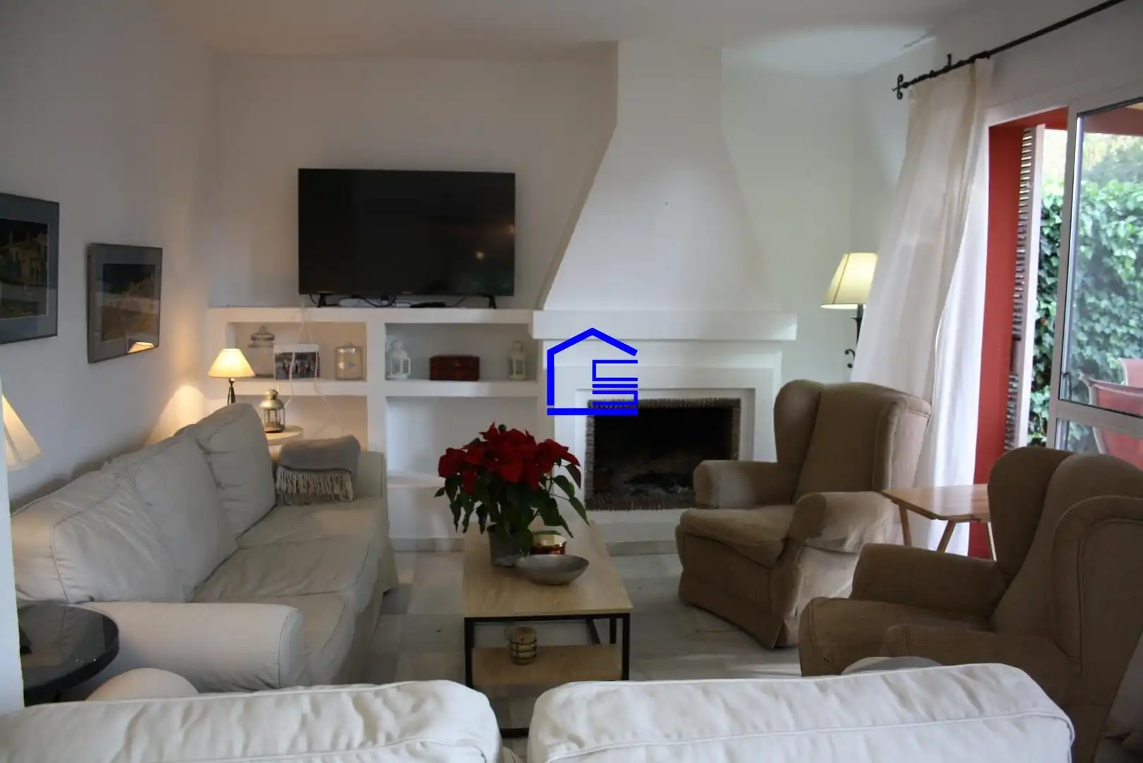 Sala de estar de Casa o chalet de alquiler en El Puerto de Santa María con Aire acondicionado, Calefacción y Jardín privado