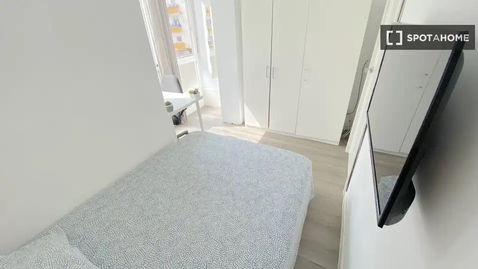 Schlafzimmer von Wohnung zur Miete in Sevilla mit Klimaanlage, Heizung und Möbliert