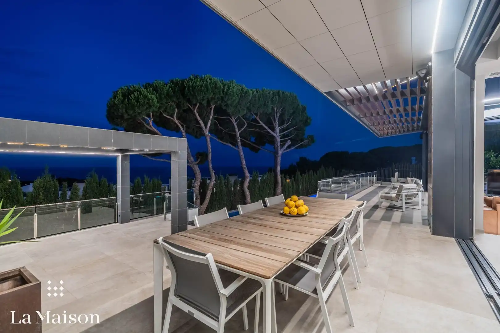 Terraza de Casa o chalet en venta en Caldes d'Estrac con Aire acondicionado, Calefacción y Jardín privado