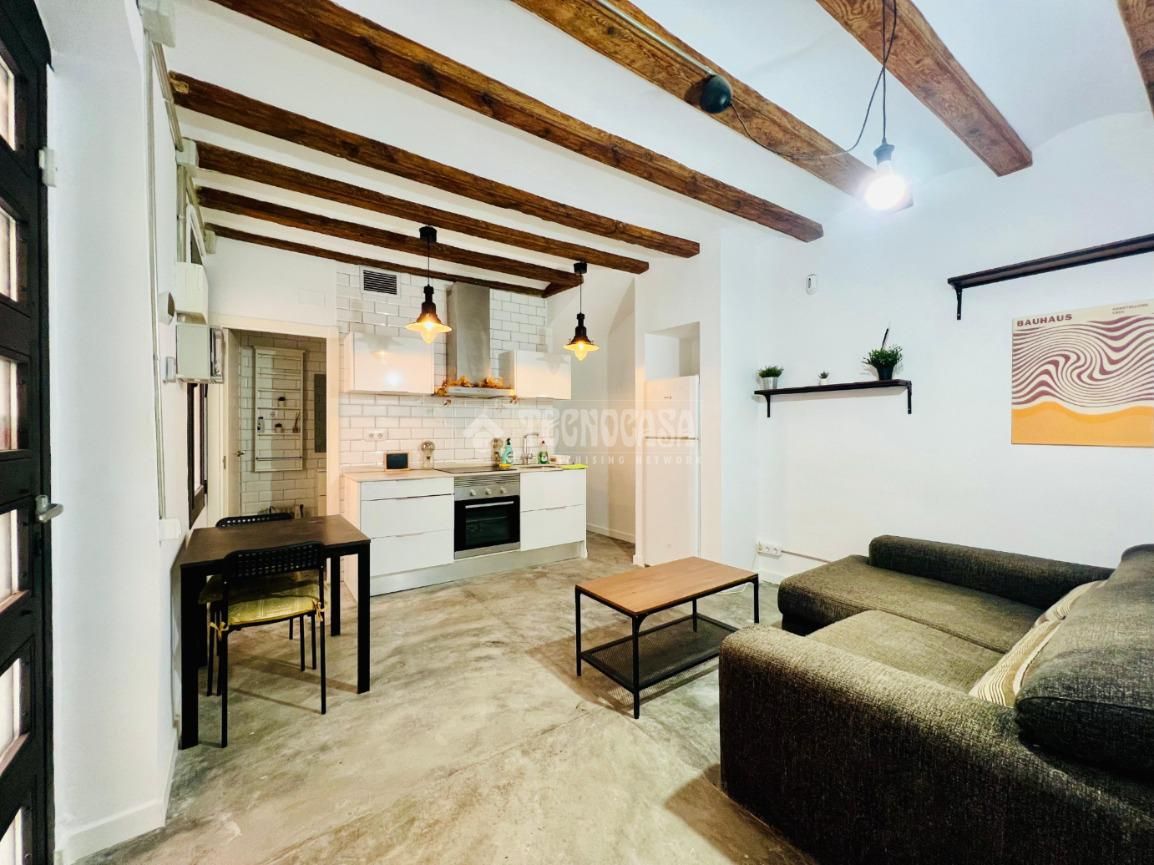 Sala de estar de Piso de alquiler en  Barcelona Capital con Aire acondicionado y Calefacción