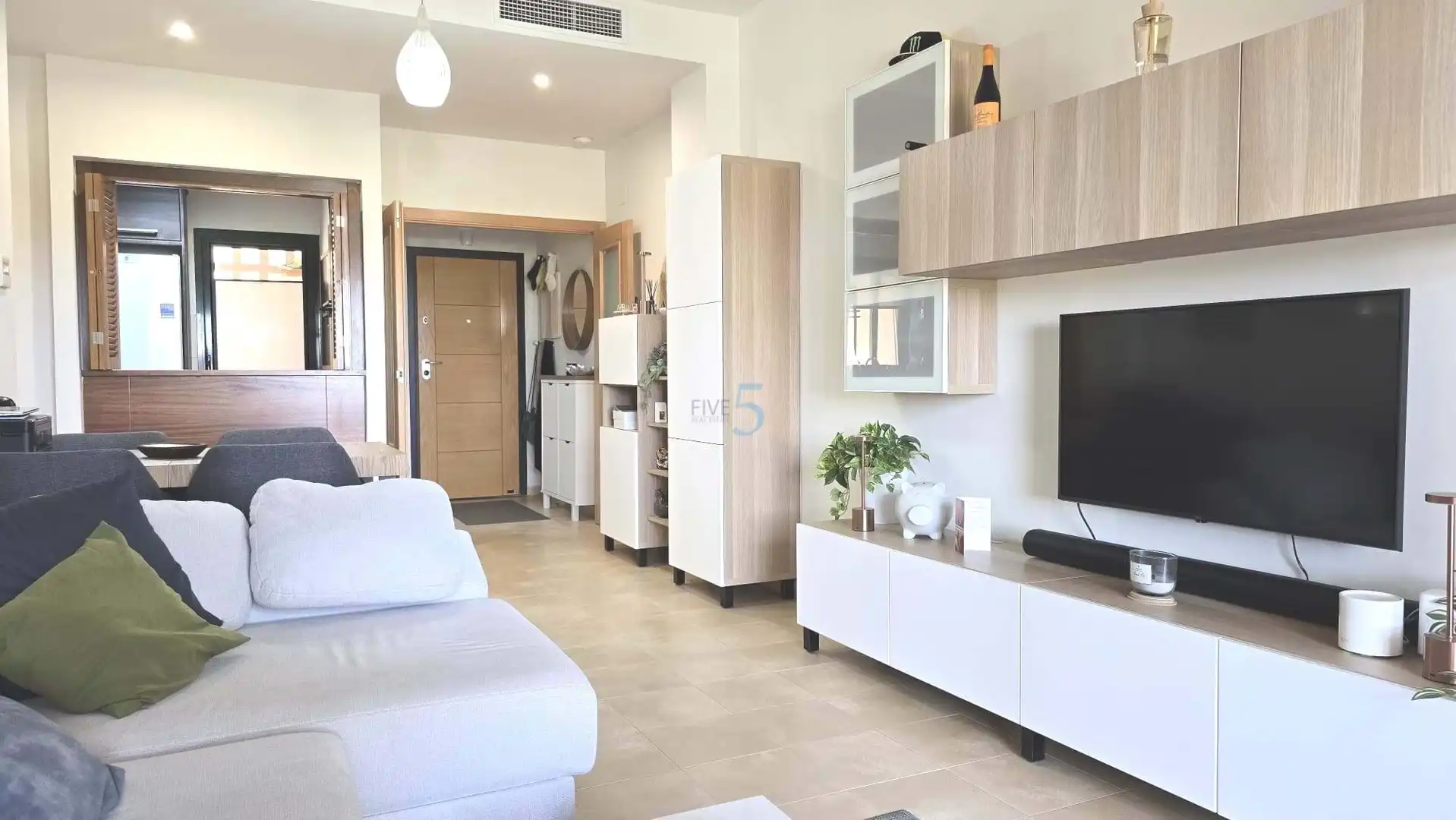 Living room of Flat for sale in Fuente Álamo de Murcia  with Air Conditioner, Heating and Terrace