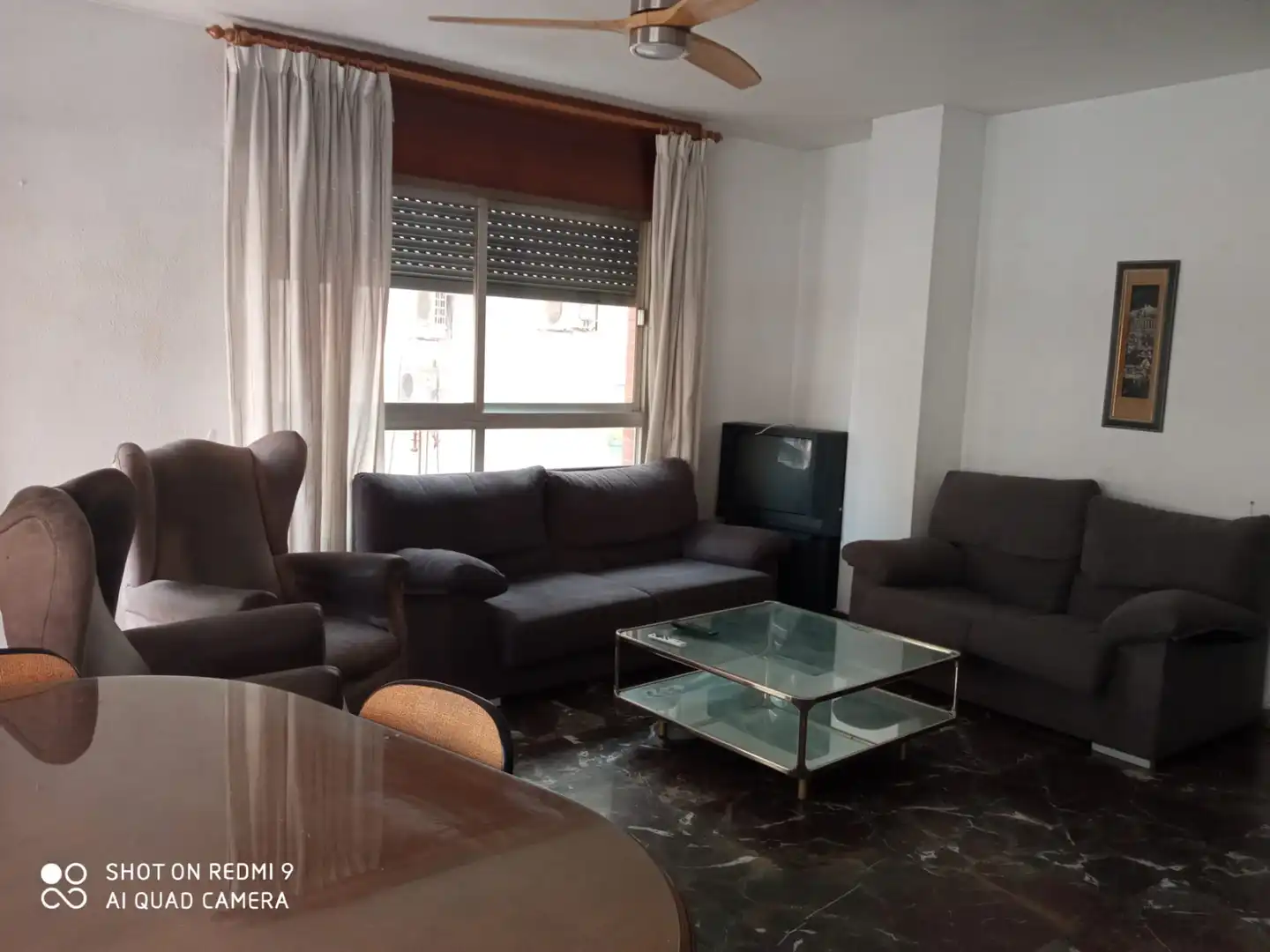 Living room of Flat for rent in Granada  with Heating, Terrace and Furnished