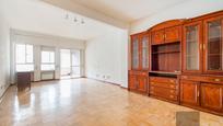 Living room of Flat for sale in  Madrid Capital  with Heating, Private garden and Parquet flooring