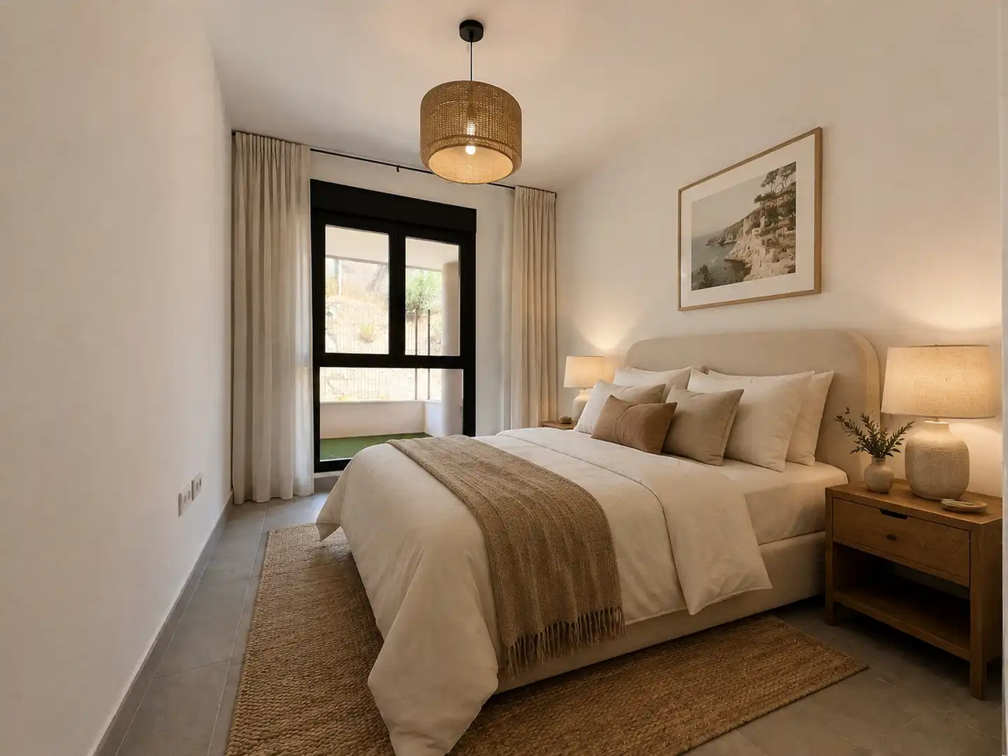 Habitación de Planta baja en venta en Mijas con Aire acondicionado, Terraza y Piscina