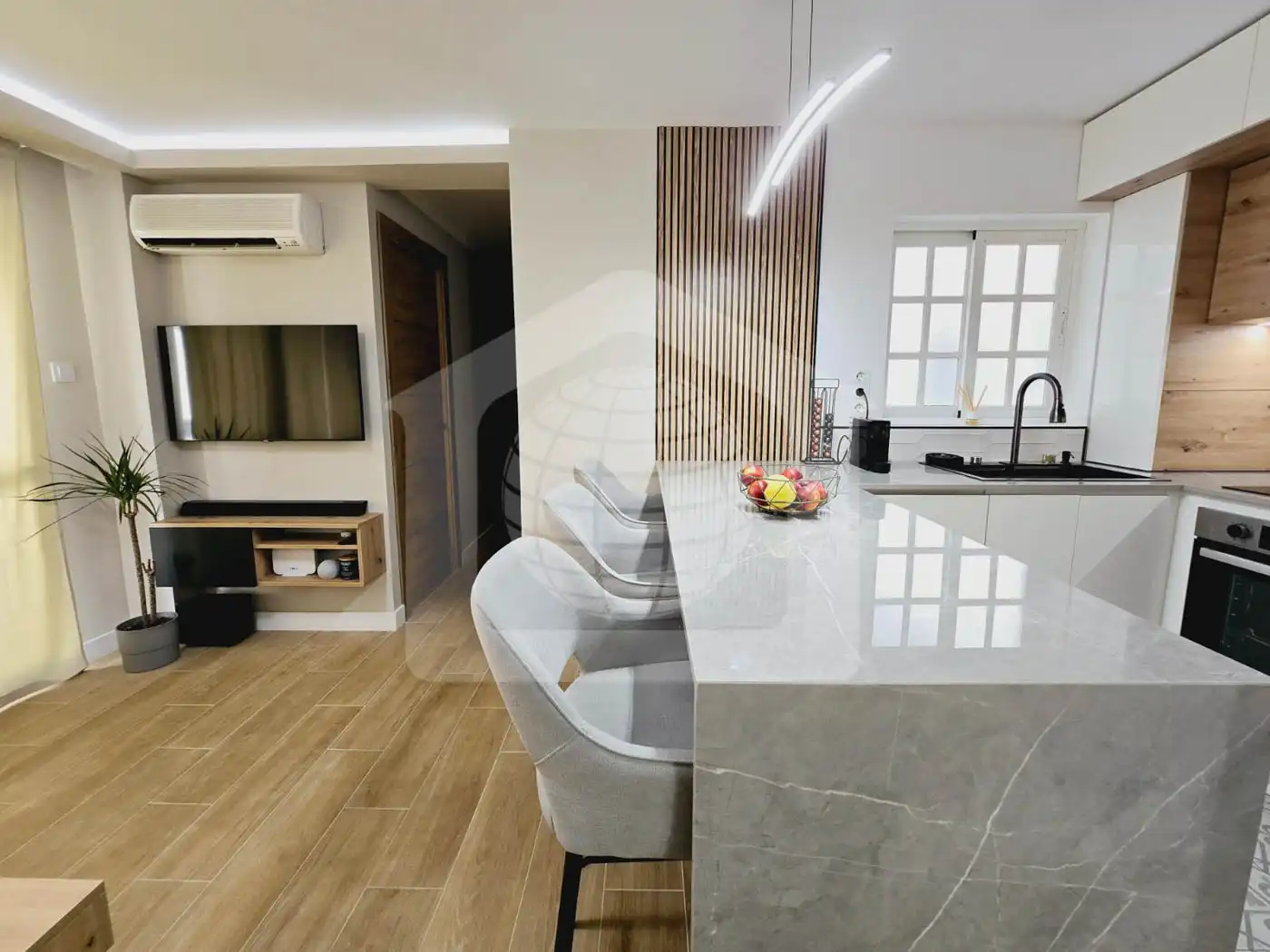 Küche von Wohnung zum Verkauf in Málaga mit Klimaanlage und Terrasse