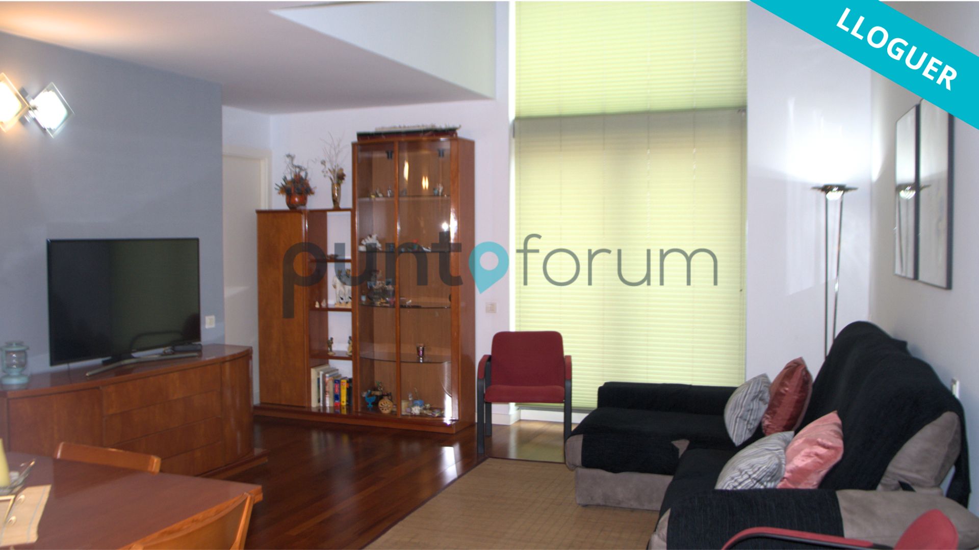 Living room of Duplex to rent in Cornellà de Llobregat  with Air Conditioner, Parquet flooring and Furnished