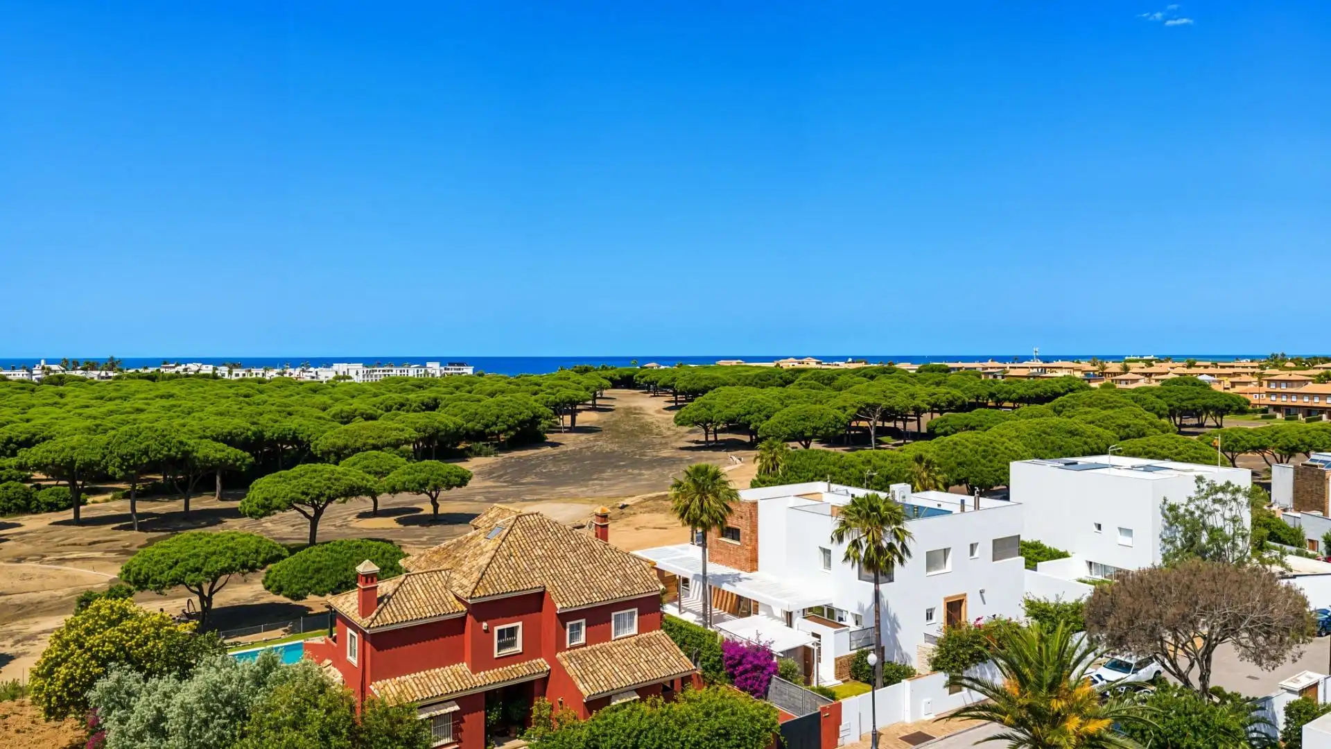 Vista exterior de Casa o xalet en venda en Chiclana de la Frontera amb Aire condicionat, Calefacció i Jardí privat