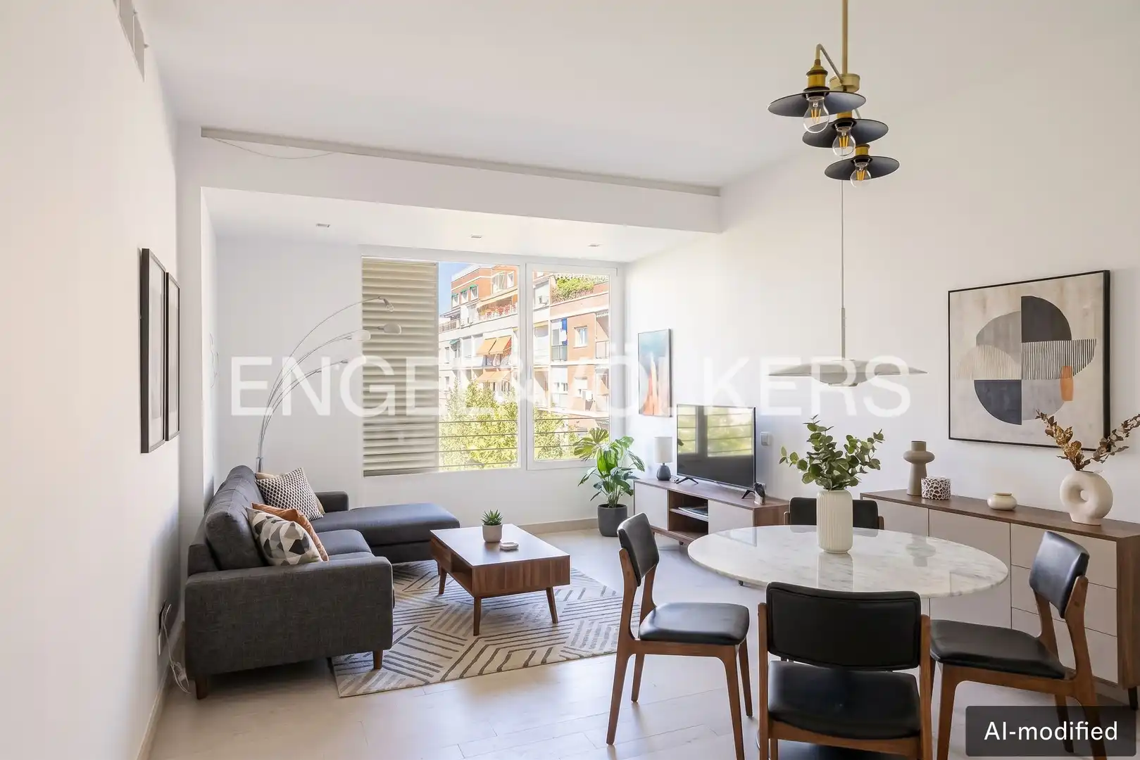 Sala de estar de Piso de alquiler en Madrid con Aire acondicionado y Calefacción