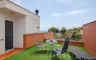 Terrace of Single-family semi-detached for sale in Caldes d'Estrac  with Air Conditioner, Heating and Private garden