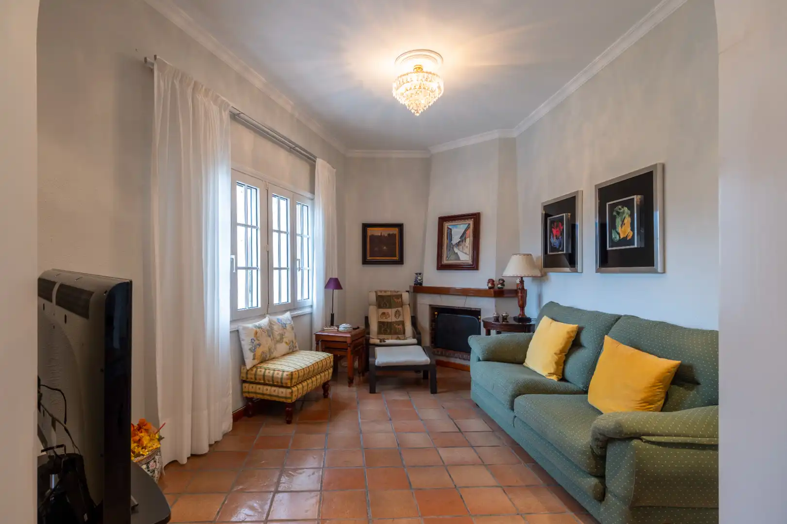 Living room of Houses for sale in Santa Brígida  with Air Conditioner, Private garden and Terrace