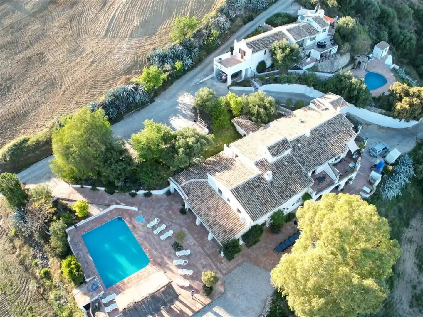 Vista exterior de Finca rústica en venta en Algámitas con Aire acondicionado, Jardín privado y Piscina