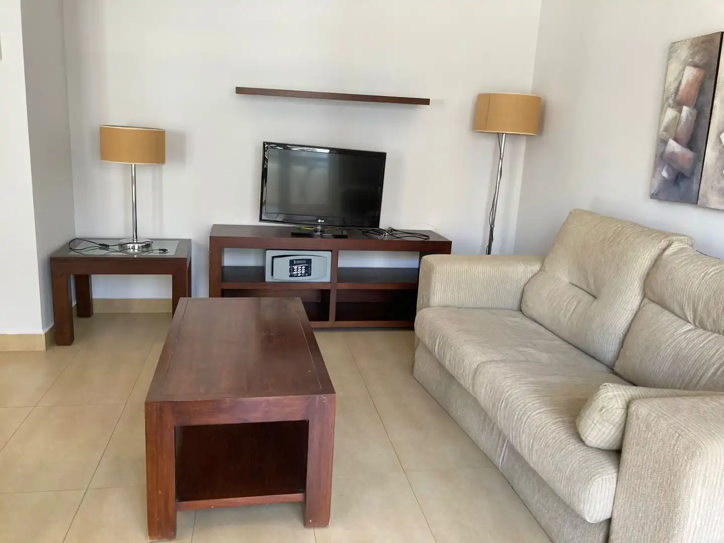 Sala de estar de Piso de alquiler en Las Lomas de Rame - Bahía Bella