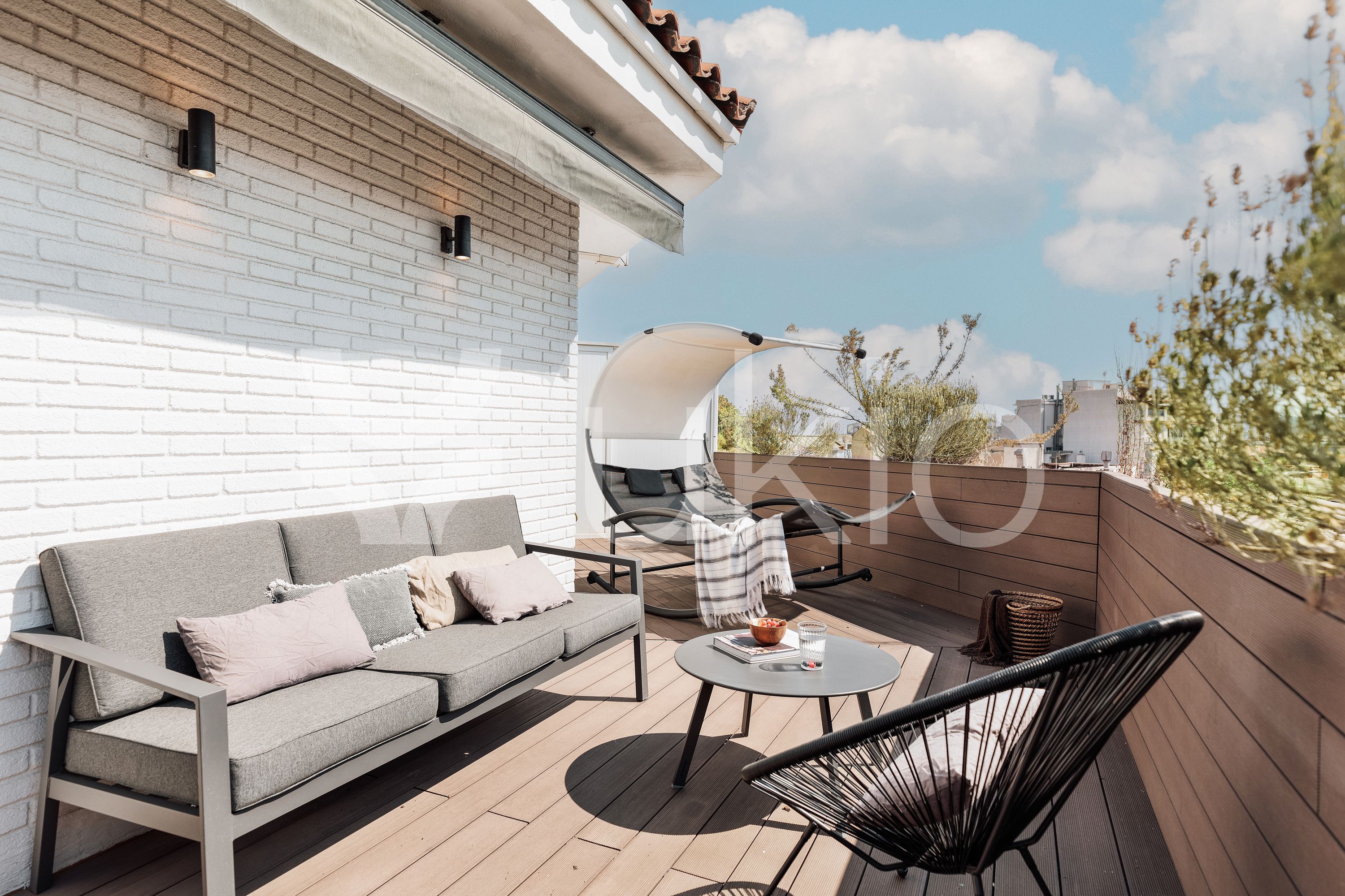 Terrace of Apartment to rent in  Barcelona Capital  with Air Conditioner, Heating and Terrace