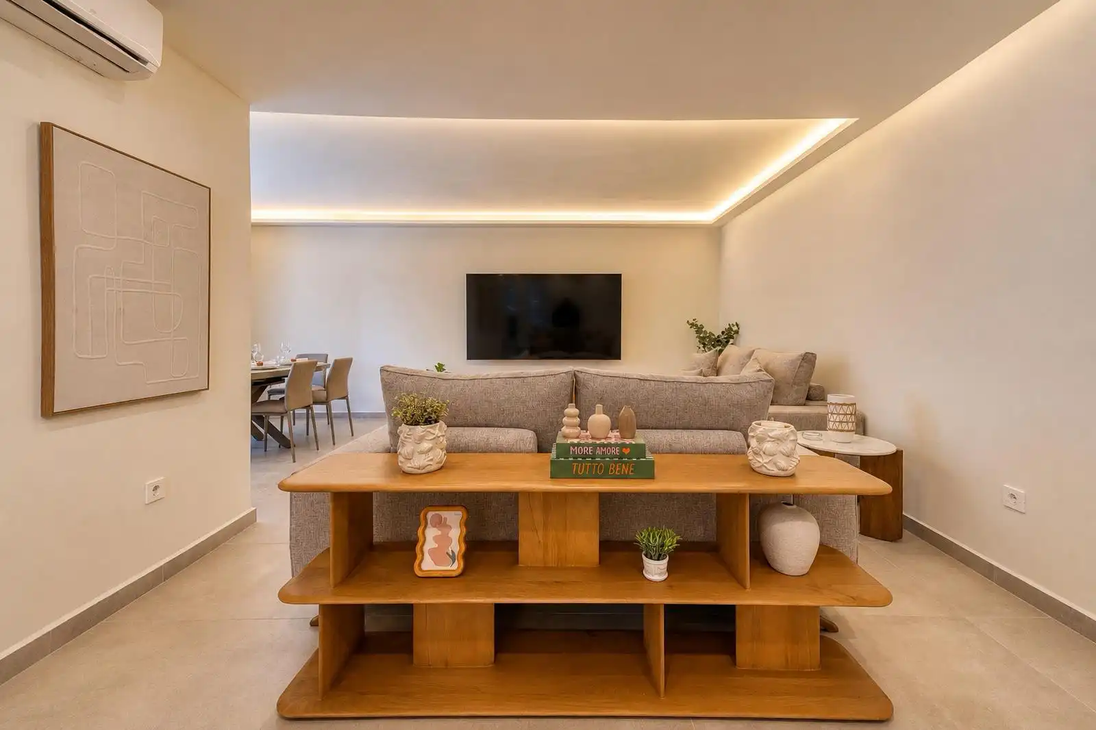 Sala d'estar de Apartament de lloguer en Marbella amb Aire condicionat, Terrassa i Traster