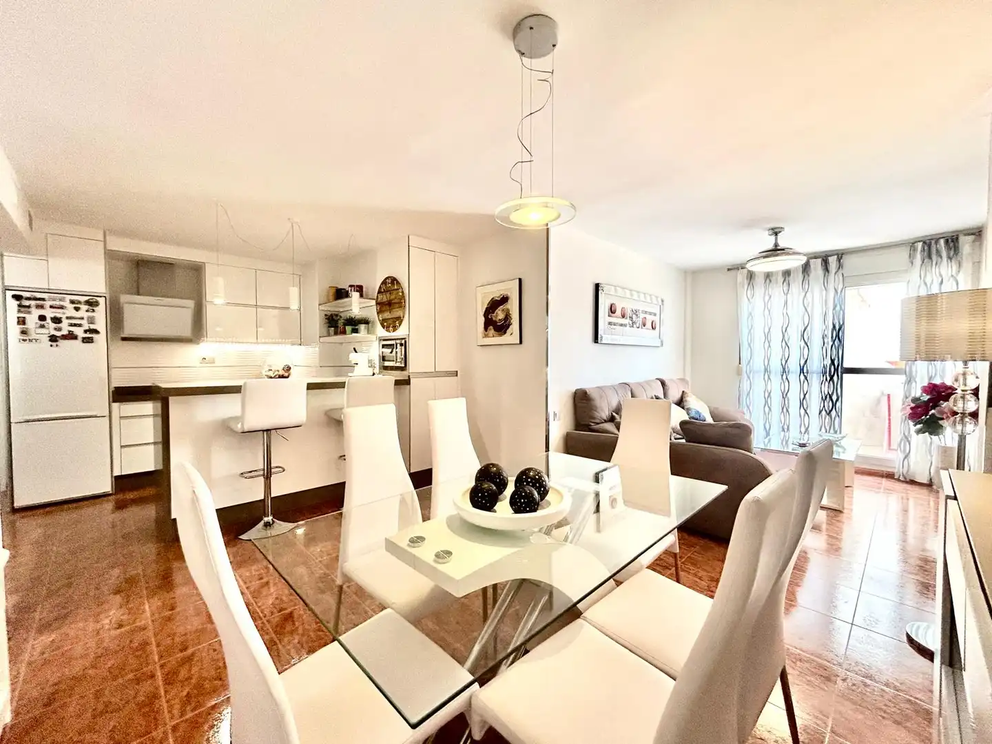 Esszimmer von Wohnung zum Verkauf in El Ejido mit Klimaanlage, Heizung und Terrasse