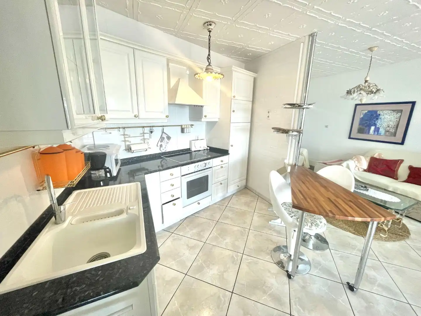 Kitchen of Flat for sale in Roses  with Terrace and Balcony