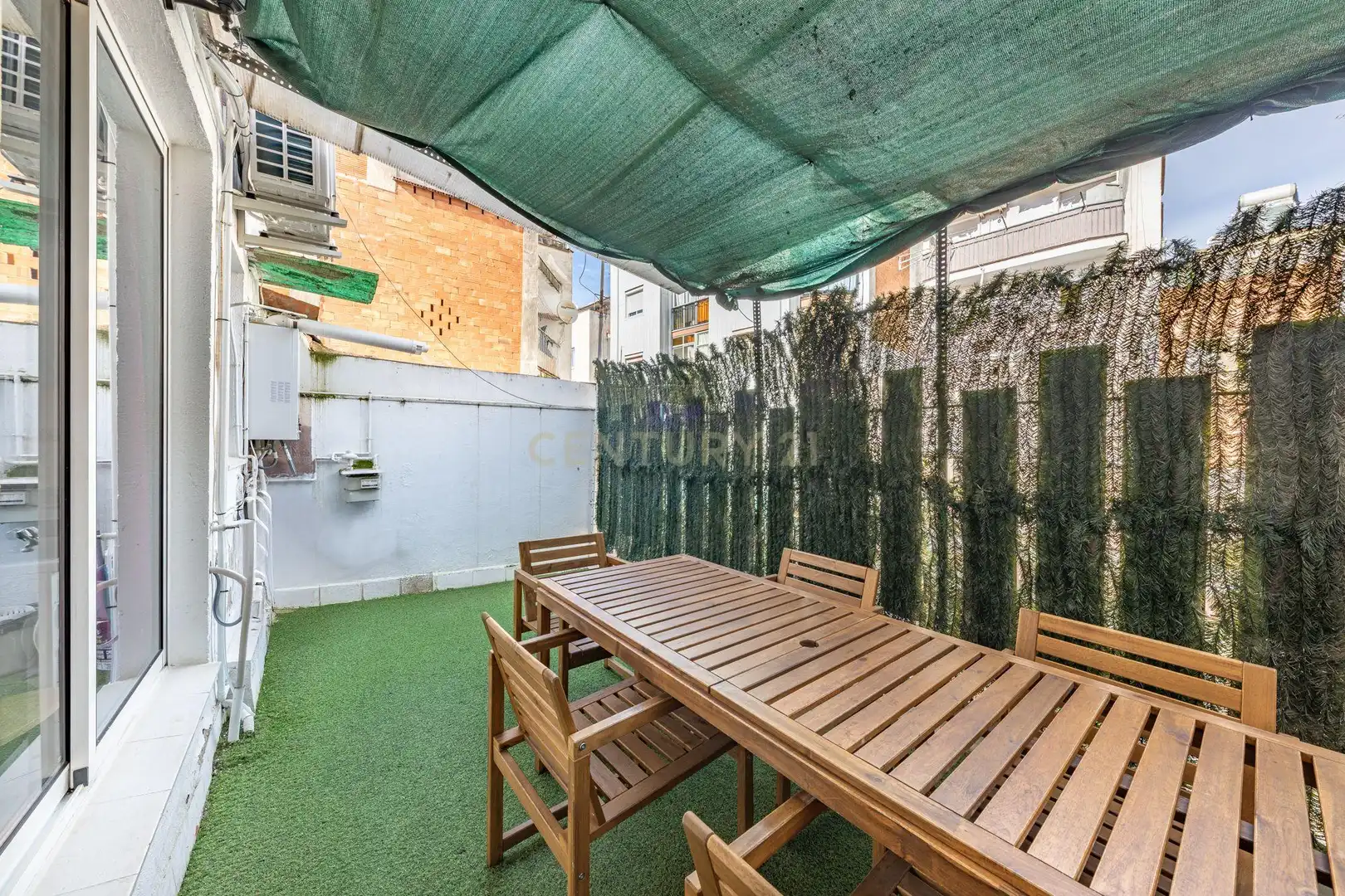 Terrace of Flat for sale in Santa Coloma de Gramenet  with Air Conditioner, Oven and Washing machine