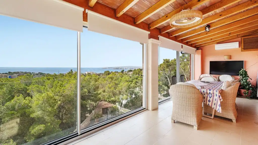 Terrassa de Casa o xalet en venda en Calvià amb Aire condicionat, Calefacció i Jardí privat