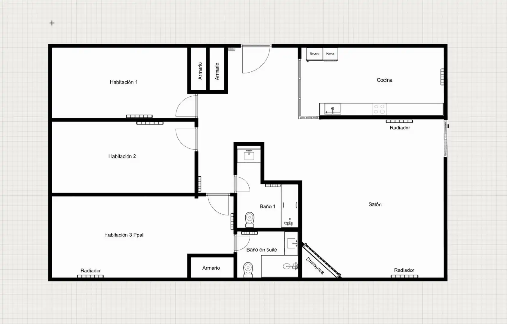 Wohnung zum Verkauf in Gijón  mit Heizung und Abstellraum