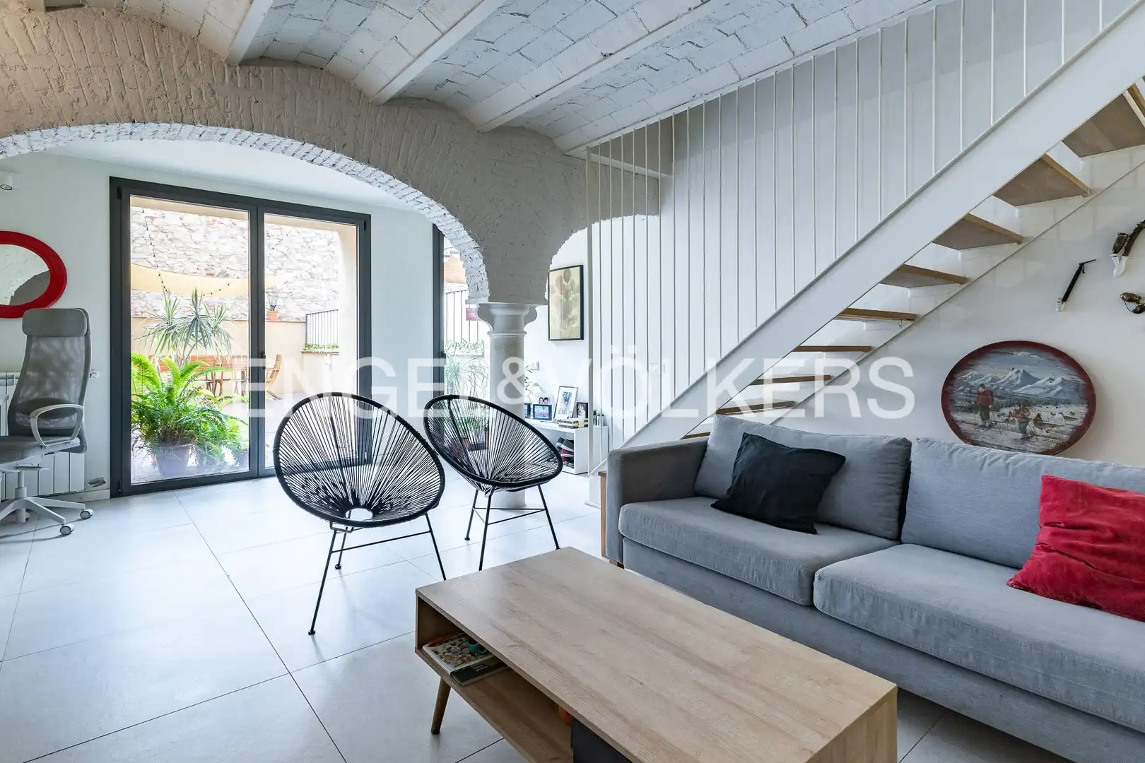 Sala d'estar de Dúplex en venda en Barcelona amb Aire condicionat, Calefacció i Parquet
