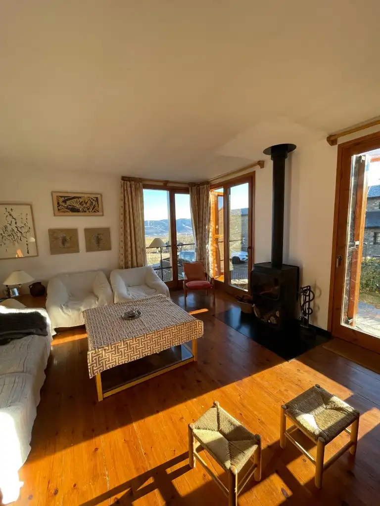 Sala de estar de Casa adosada de alquiler en Guils de Cerdanya con Calefacción, Parquet y Trastero