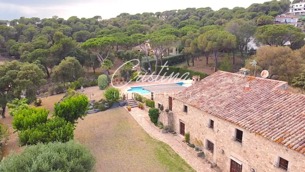Garten von Country house zum Verkauf in Santa Cristina d'Aro mit Heizung, Privatgarten und Schwimmbad