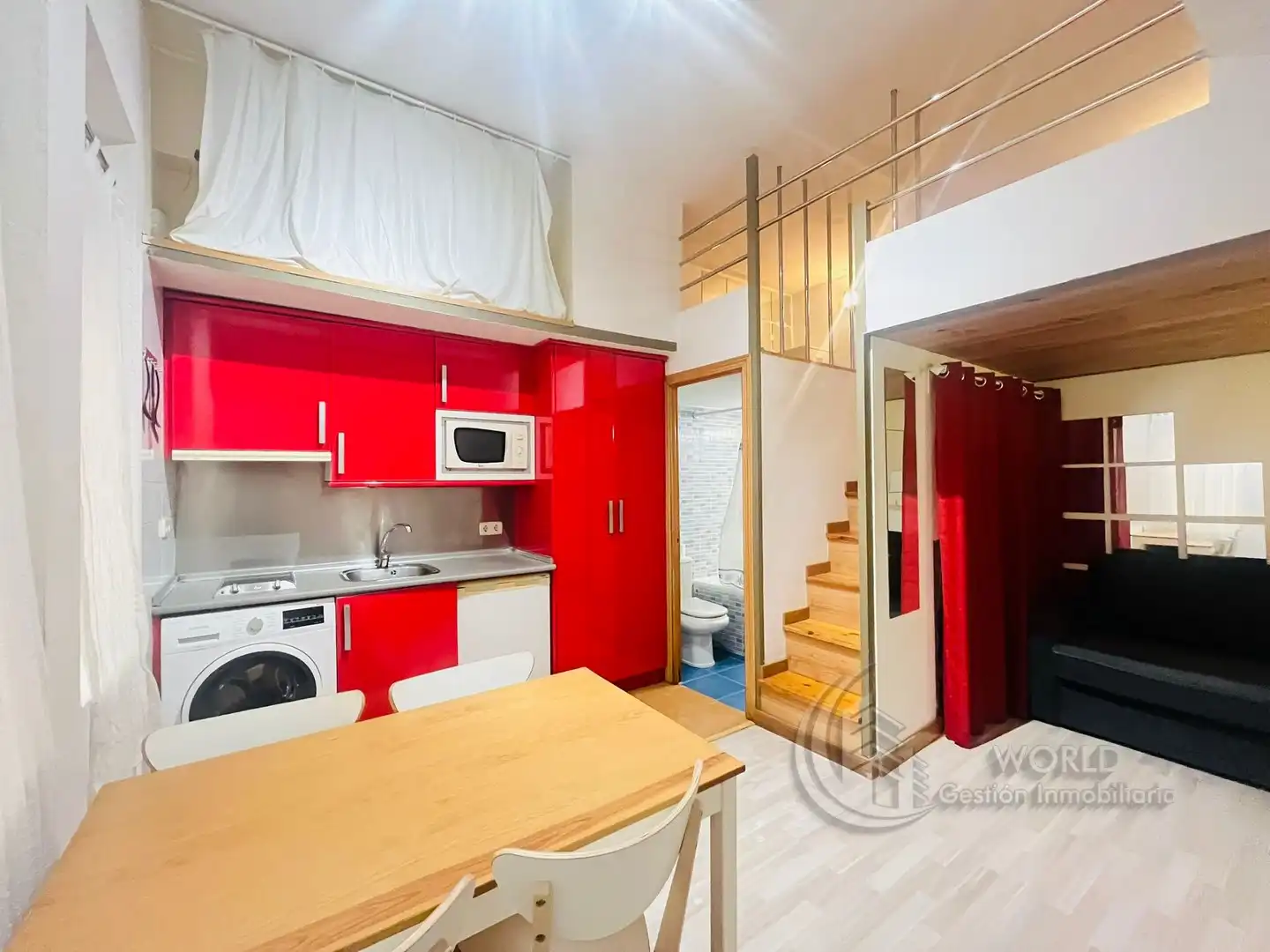Kitchen of Duplexes for rent in Madrid  with Heating, Furnished and Washing machine