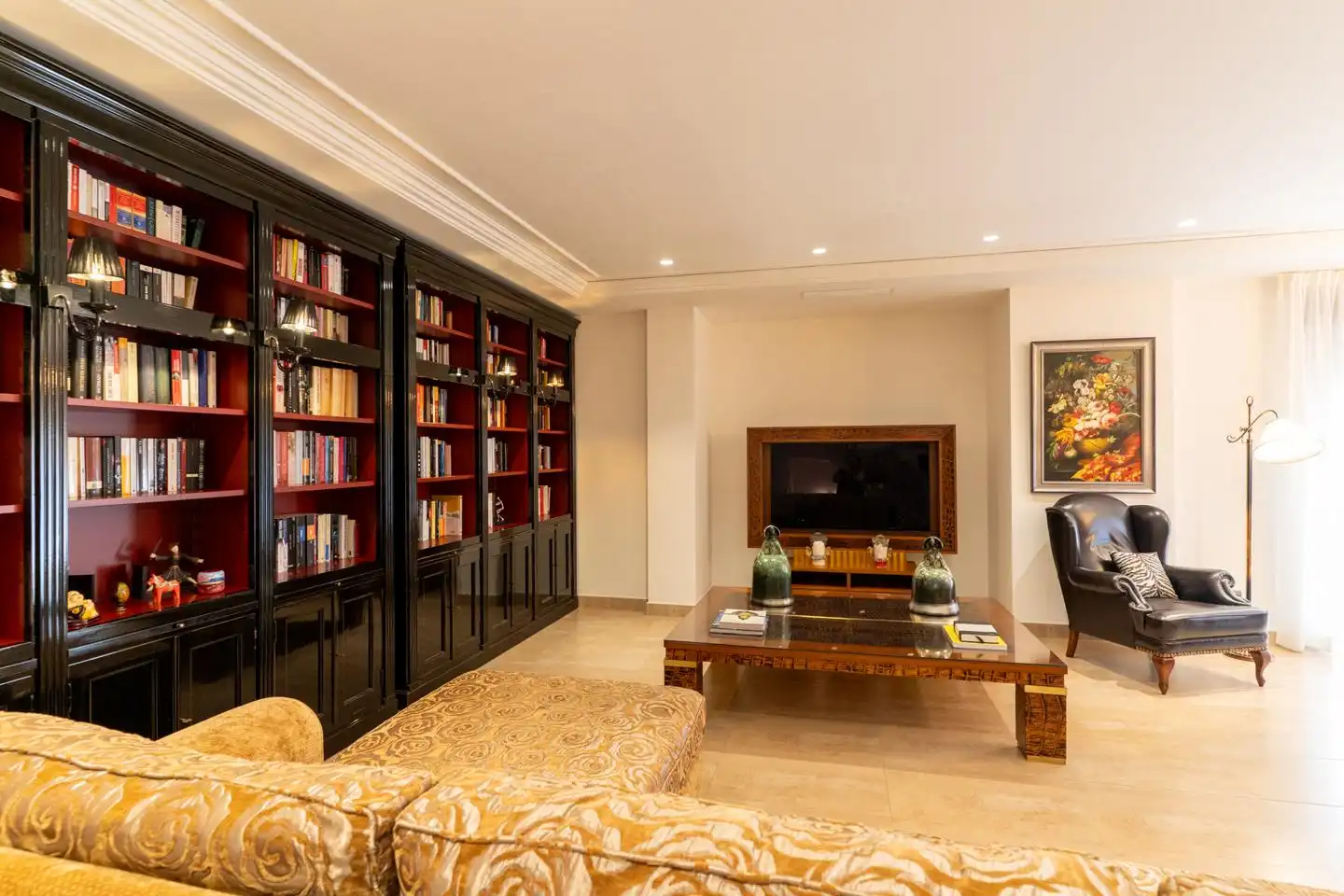 Sala de estar de Casa o chalet en venta en Elche / Elx con Aire acondicionado, Jardín privado y Parquet