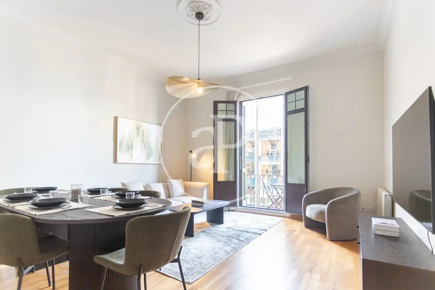Außenansicht von Wohnung zur Miete in Barcelona mit Klimaanlage, Heizung und Möbliert