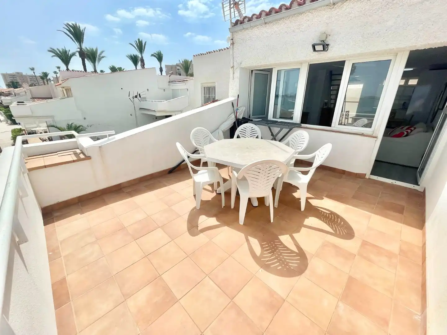 Terrace of Apartments for rent in Cartagena  with Air Conditioner, Terrace and Furnished
