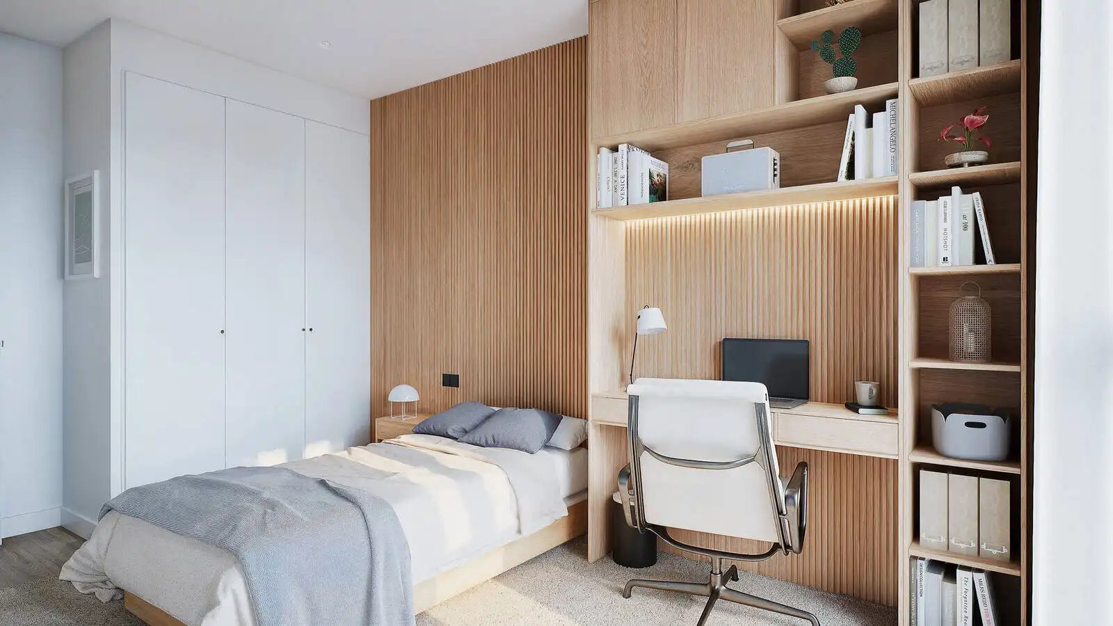 Schlafzimmer von Wohnungen zum Verkauf in Málaga mit Klimaanlage, Terrasse und Abstellraum