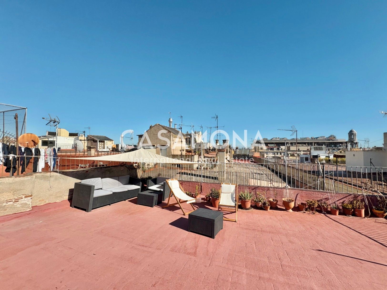 Terrace of Apartment to rent in  Barcelona Capital  with Air Conditioner, Heating and Terrace
