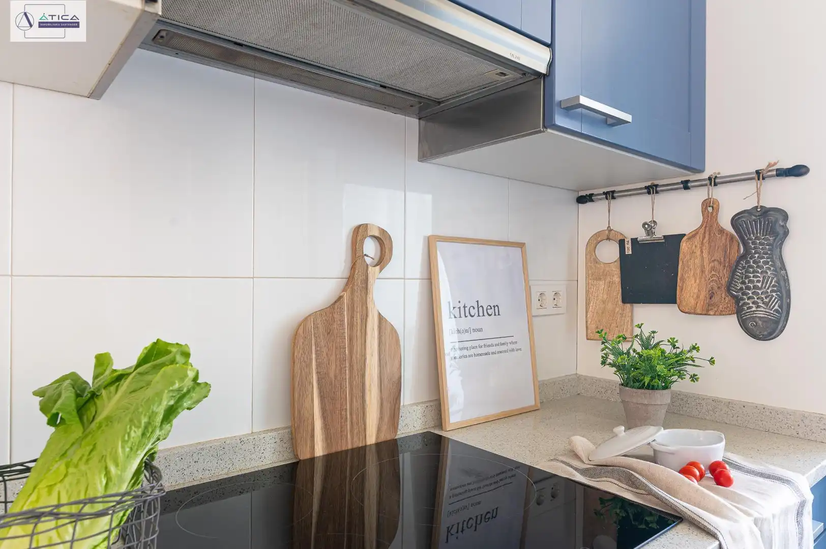 Küche von Dachboden zum Verkauf in Santander mit Heizung, Privatgarten und Parkett