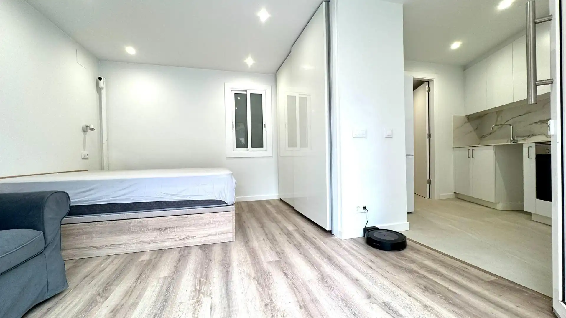 Schlafzimmer von Wohnung zum Verkauf in Barcelona mit Klimaanlage, Heizung und Parkett