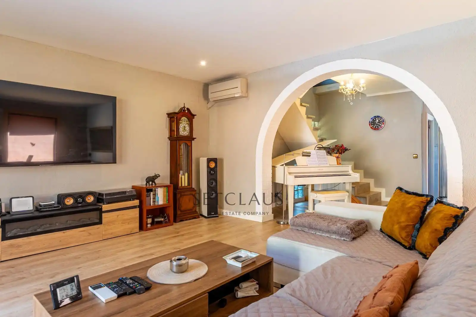 Sala de estar de Casa o chalet en venta en Teià con Aire acondicionado, Calefacción y Jardín privado